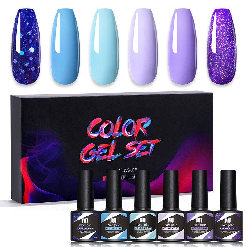 [Z2]6-color nail gel set